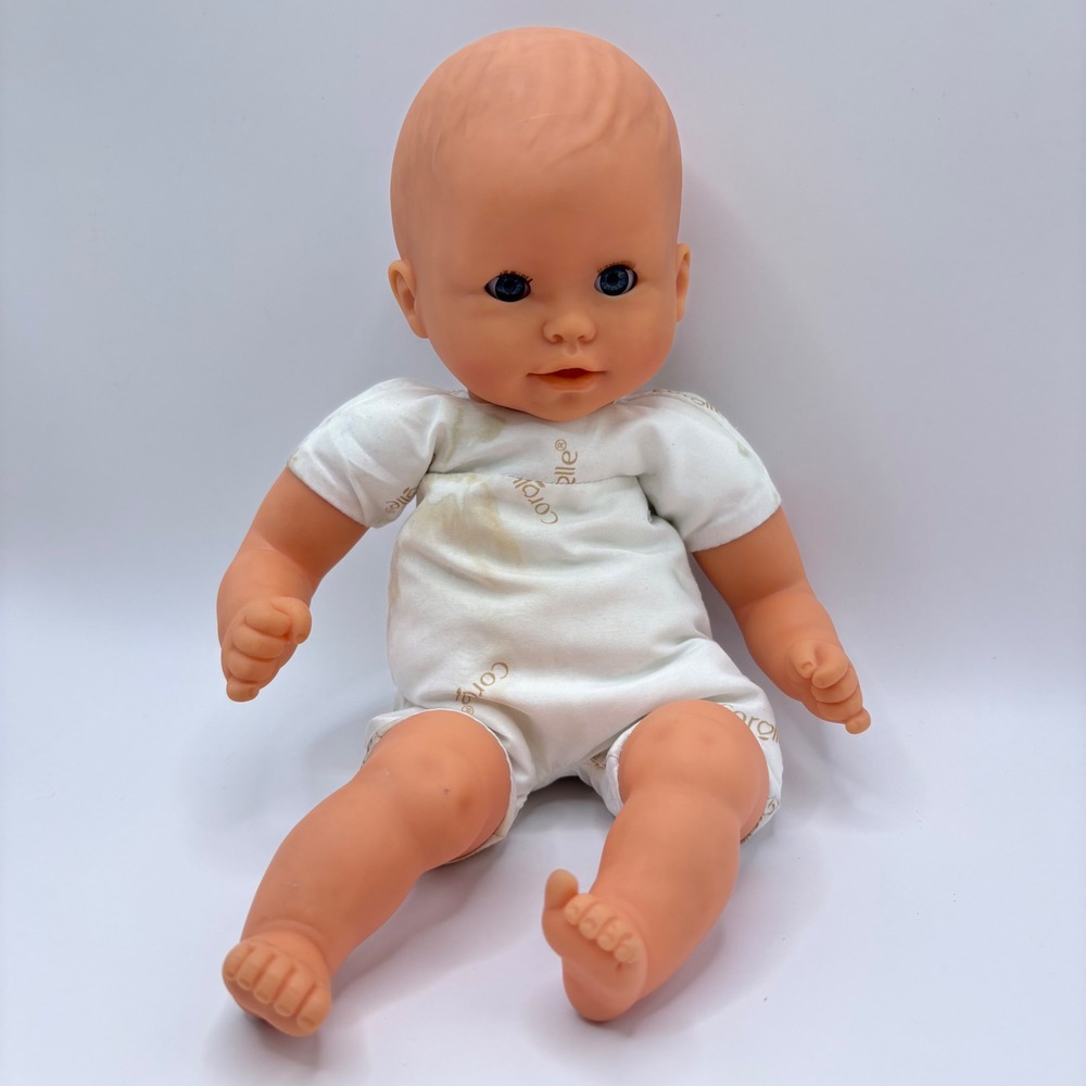 Vintage 1995 Corolle 12" Baby Doll Blue Eyes Soft Body Mold 95-12J1 L French